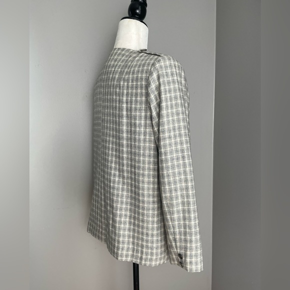 Custom Tailored Handmade Plaid Double Breasted Wool Blazer - M - Picture 11 of 16